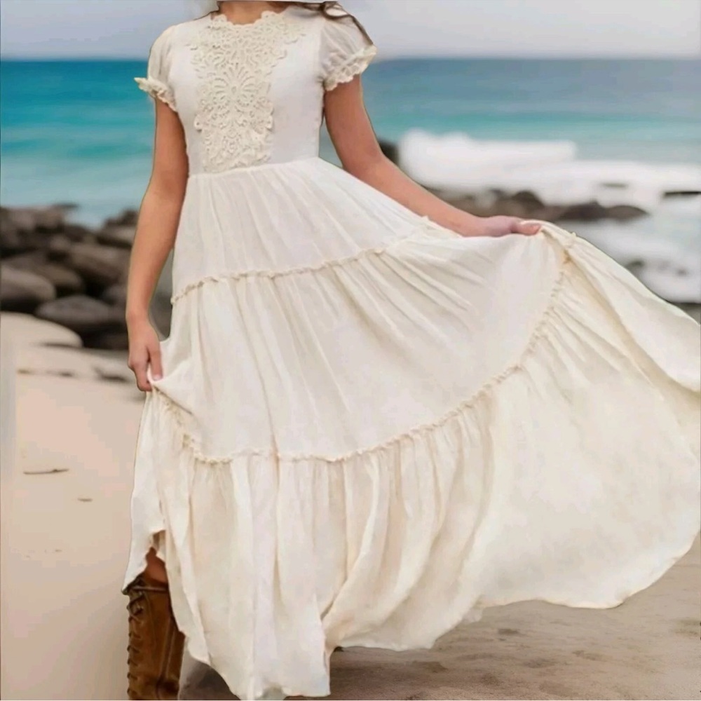 Girls Joyfolie Flossie Dress Ivory 7